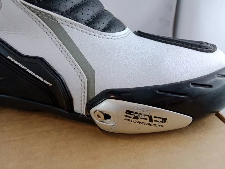 BUTY MOTOCYKLOWE DAMSKIE SHIMA RWX-6 WHITE BIAŁY CZARNY (38)