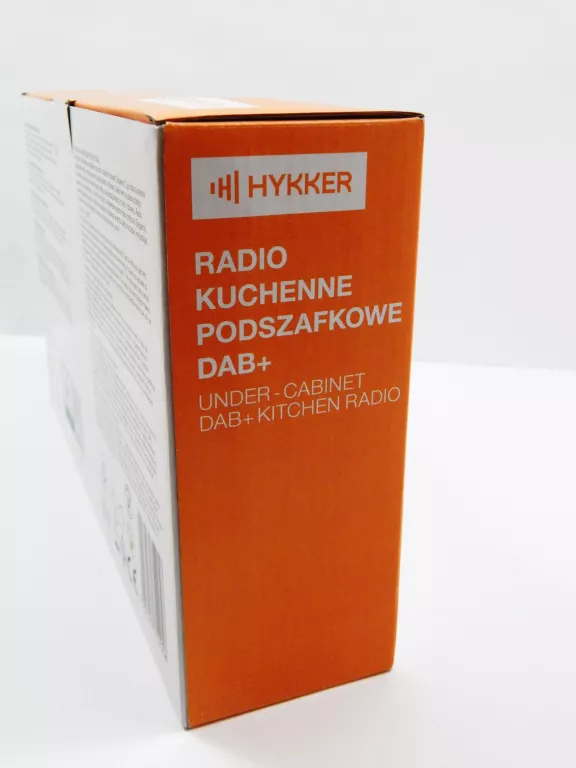 RADIO KUCHENNE PODSZAFKOWE CZARNE SIECIOWE DAB+, FM HYKKER YT81112
