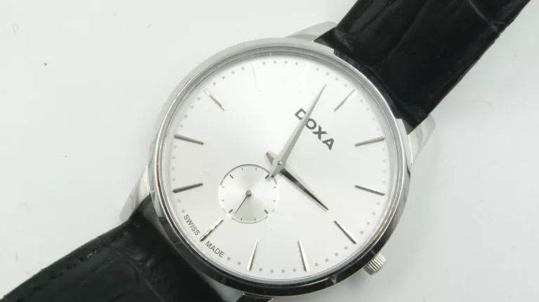ZEGAREK MĘSKI DOXA SLIME LINE 105.10 PUDEŁKO SREBRNA TARCZA IGŁA