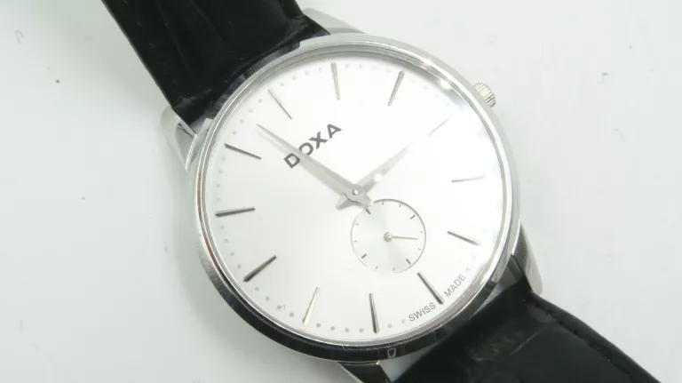 ZEGAREK MĘSKI DOXA SLIME LINE 105.10 PUDEŁKO SREBRNA TARCZA IGŁA