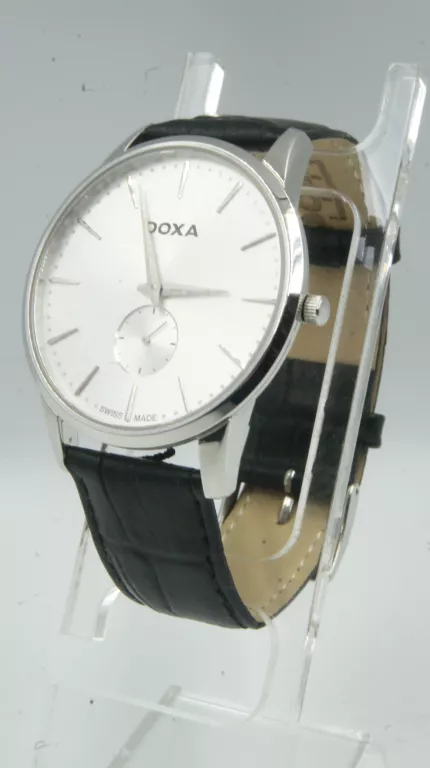 ZEGAREK MĘSKI DOXA SLIME LINE 105.10 PUDEŁKO SREBRNA TARCZA IGŁA