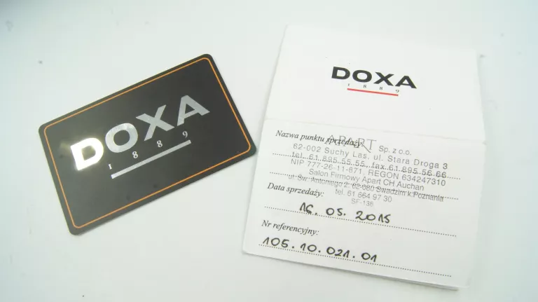ZEGAREK MĘSKI DOXA SLIME LINE 105.10 PUDEŁKO SREBRNA TARCZA IGŁA