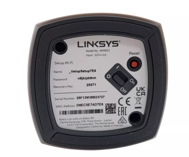 ROUTER LINKSYS WHW01 /KOMPLET