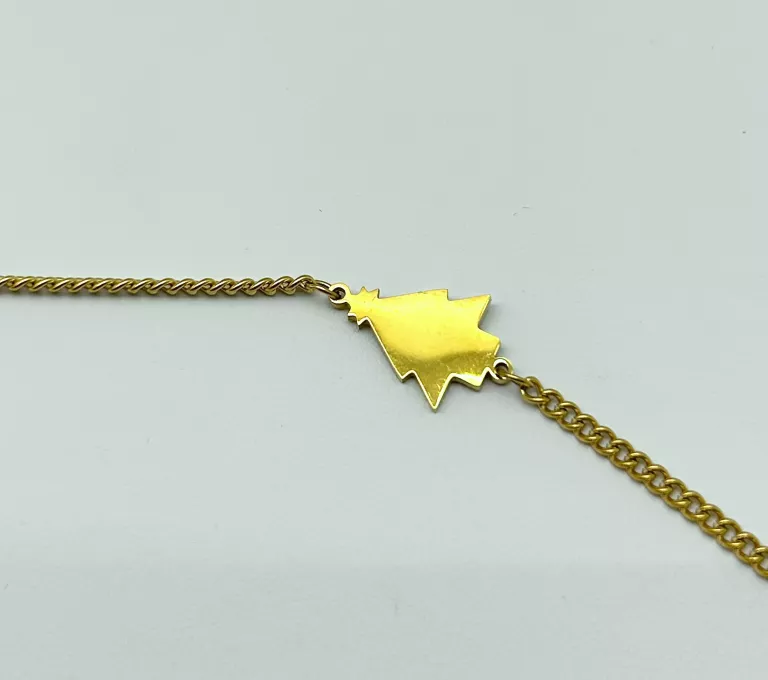 14280 BRANSOLETKA STALOWA CHOINKA 16-19CM