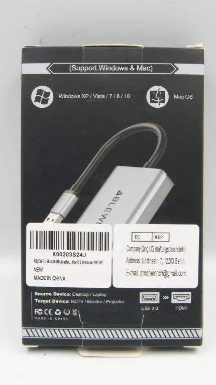 PRZEJŚCIÓWKA ADAPTER USB-HDMI BLEWE