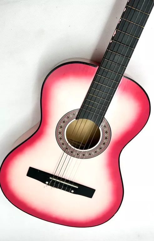 GITARA KLASYCZNA RÓŻOWA DLA POCZĄTKUJĄCYCH