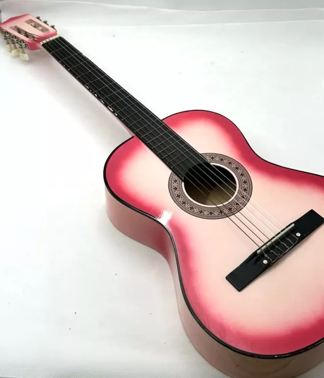 GITARA KLASYCZNA RÓŻOWA DLA POCZĄTKUJĄCYCH