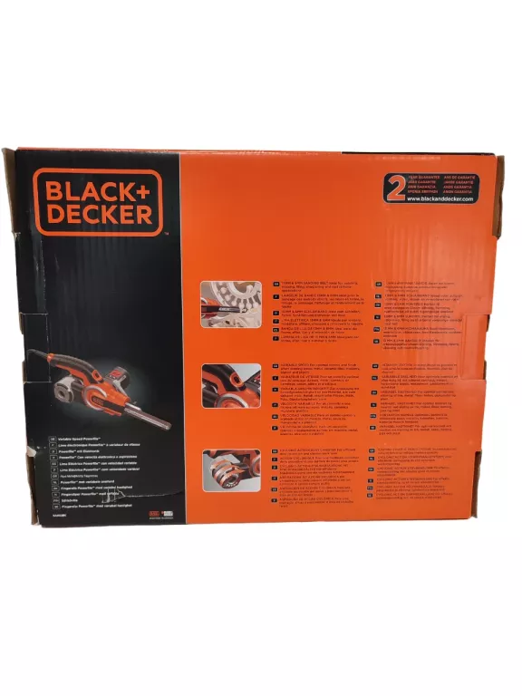 SZLIFIERKA TAŚMOWA/PILNIK DO METALU 451 X 13 MM 400W BLACK DECKER KA902EK