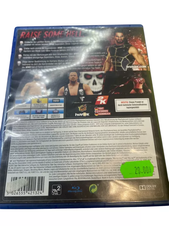GRA WWE 2K16 PS4