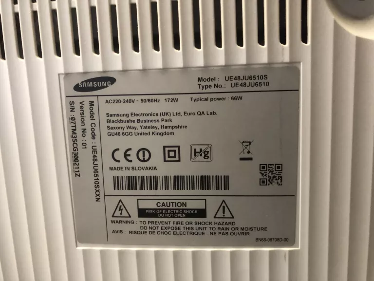 TELEWIZOR SAMSUNG UE48JU6510 TV 48 CALI