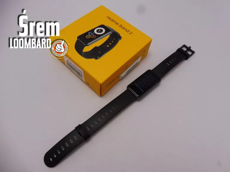 SMARTWATCH REALME BAND 2 CZARNY, KOMPLET, STAN BDB!