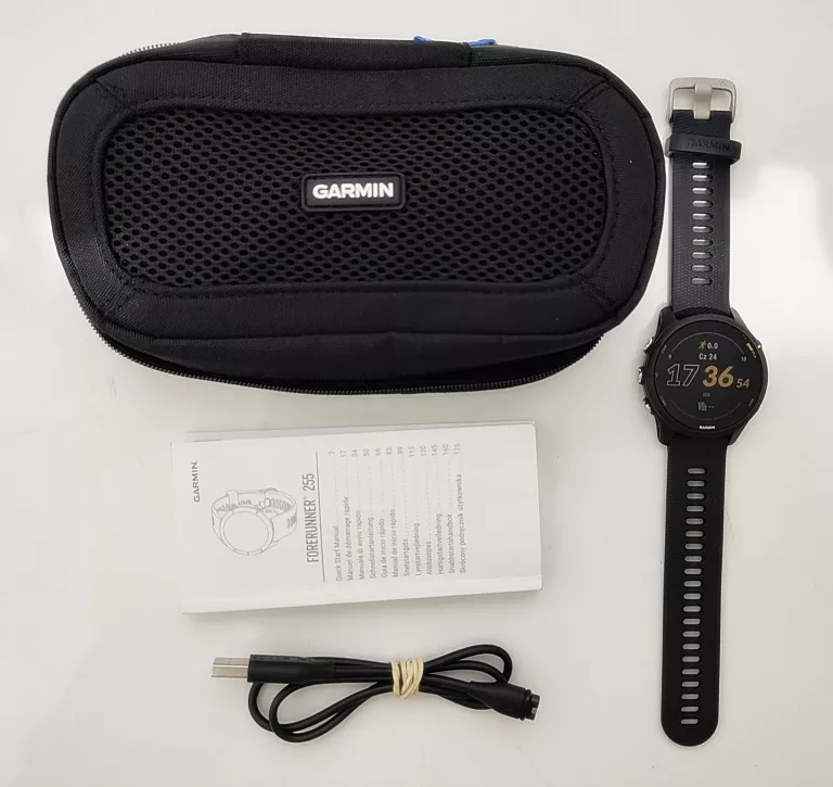 SMARTWATCH GARMIN FORERUNNER 255 MUSIC + ŁAD + ETUI