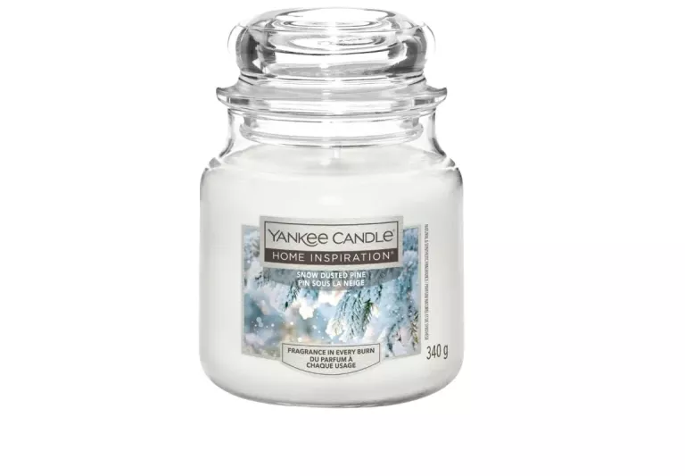 YANKEE CANDLE ŚWIECA SNOW DUSTED PINE  340 G