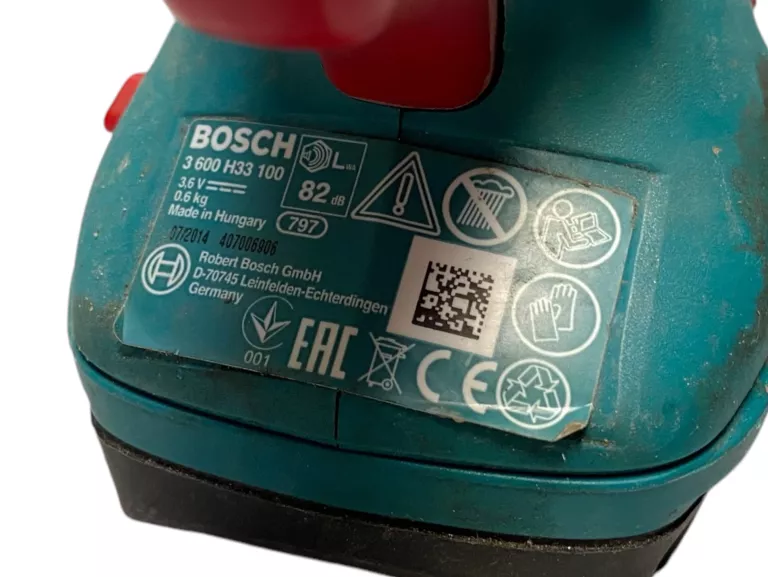 NOŻYCE BOSCH 3 600 H33 100 DO TRAWY I KRZEWÓW + ŁADOWARKA