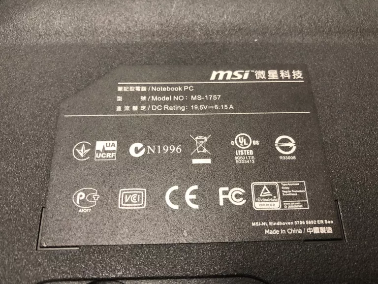LAPTOP MSI GE70 I5 16GB RAM GT750M