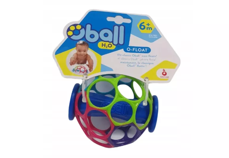 PIŁKA KĄPIELOWA ZABAWKA O-FLOAT OBALL 10246 KOLOROWA 6M+