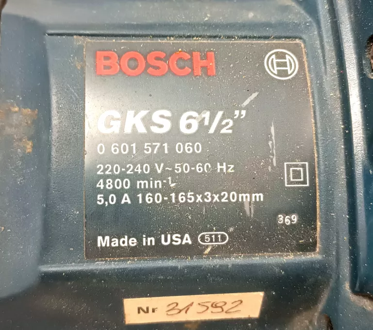 PILARKA TARCZOWA BOSCH GKS 6 1/2"