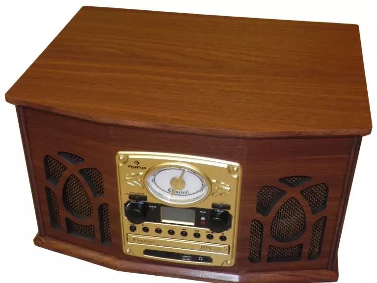 WIEŻA RETRO GRAMOFON AUNA NR-620 CD/USB