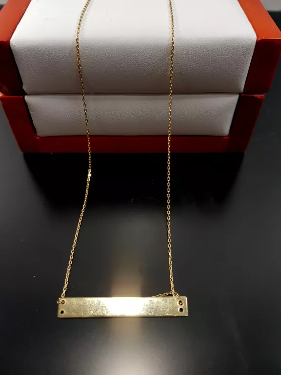ZŁOTY ŁAŃCUSZEK + ZAWIESZKA 2,68G