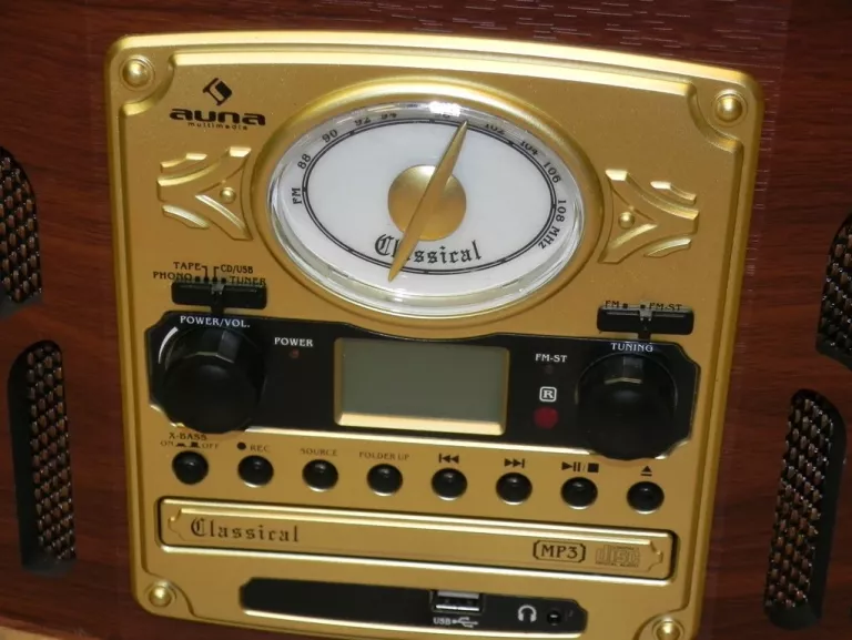 WIEŻA RETRO GRAMOFON AUNA NR-620 CD/USB