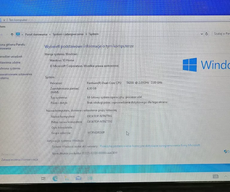 LAPTOP ASUS K50IJ 4GB / 120GB SSD WIN 10