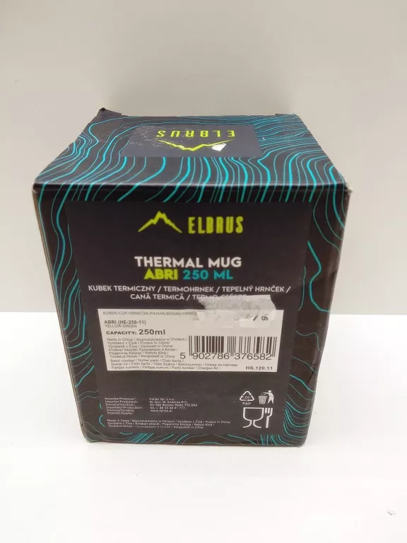 KUBEK TURYSTYCZNY ELBRUS ABRI 250 ML YELLOW GREEN