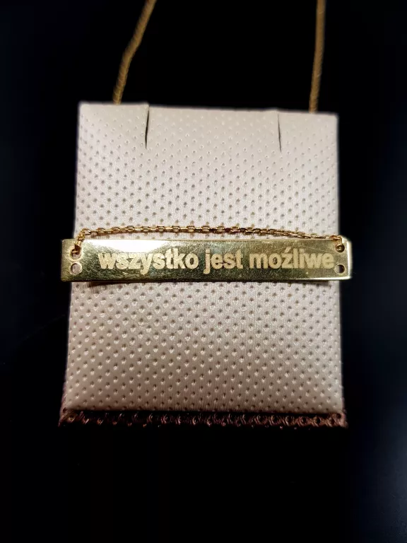 ZŁOTY ŁAŃCUSZEK + ZAWIESZKA 2,68G