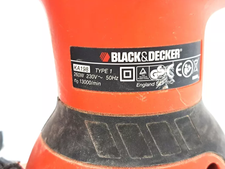 SZLIFIERKA WIELOFUNKCYJNA SIECIOWE BLACK&DECKER 260 W 230 V KA198