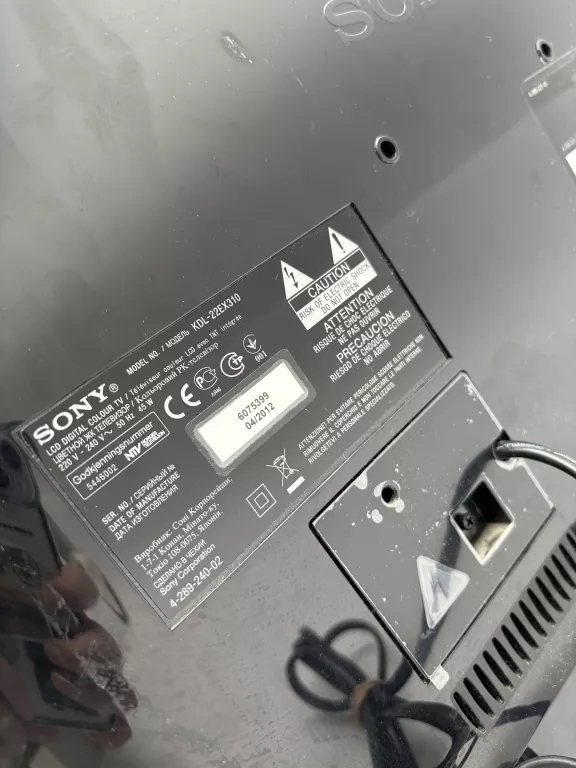 MONITOR/TV SONY KDL-22EX310 22''