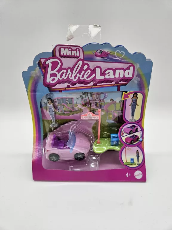 MINI BARBIELAND AUTKO I ZNAK ULICY HYF42