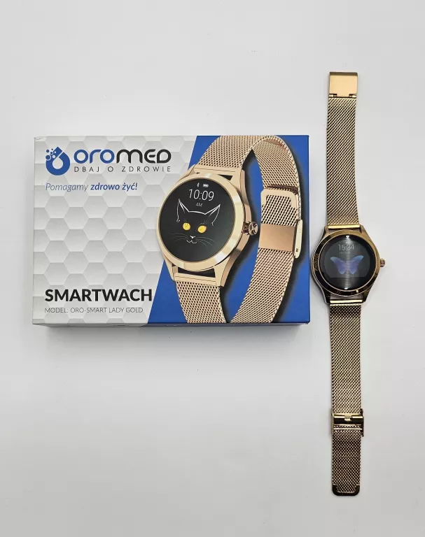 SMARTWATCH OROMED ORO SMART LADY ZŁOTY + PUDEŁKO