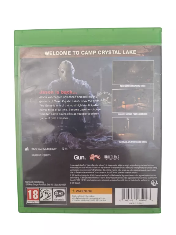 GRA FRIDAY THE 13TH THE GAME XBOX ONE
