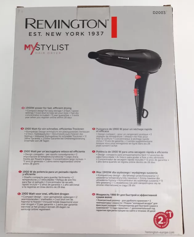 SUSZARKA DO WŁOSÓW REMINGTON D2000 JAK NOWA!