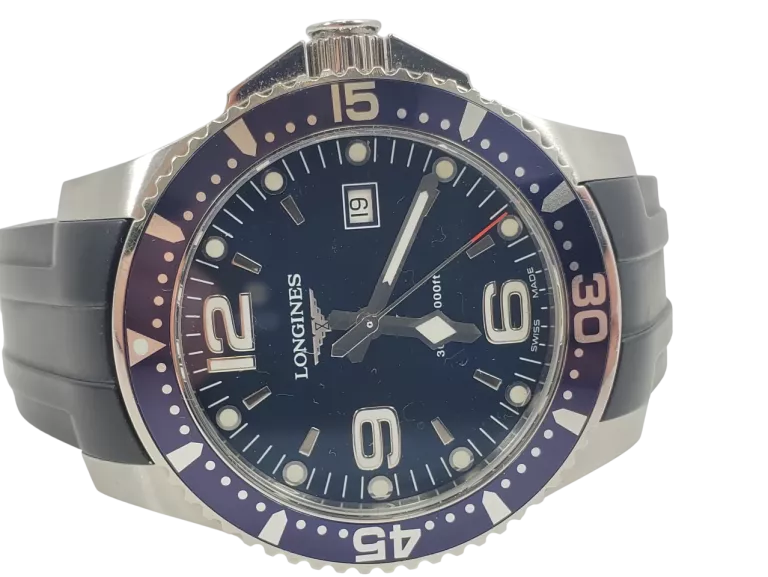ZEGAREK MĘSKI LONGINES HYDROCONQUEST L3.640.4 SILIKONOWY PASEK