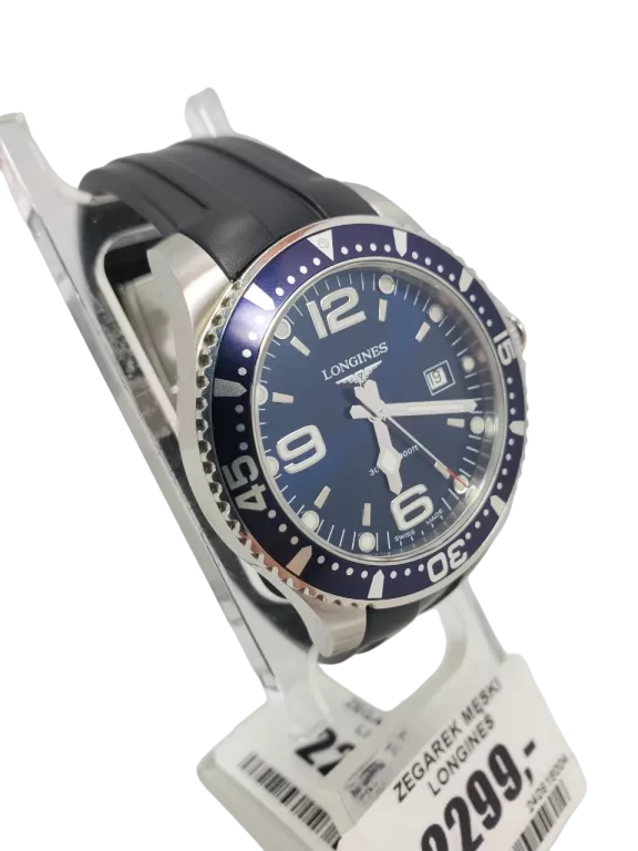 ZEGAREK MĘSKI LONGINES HYDROCONQUEST L3.640.4 SILIKONOWY PASEK