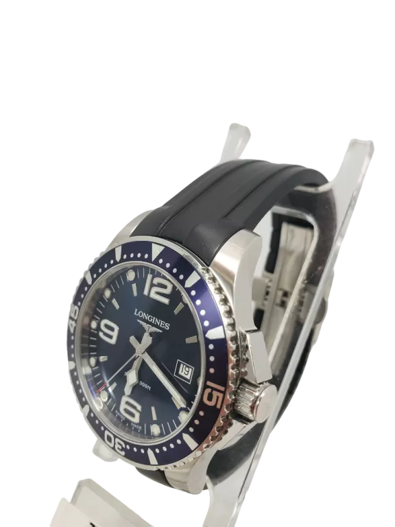 ZEGAREK MĘSKI LONGINES HYDROCONQUEST L3.640.4 SILIKONOWY PASEK