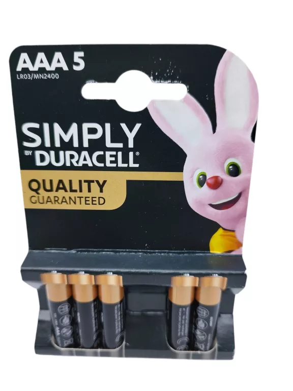 BATERIE DURACRLL SIMPLY AAA 5 SZTUK