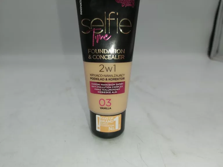 EVELINE COSMETICS SELFIE TIME PODKŁAD DO TWARZY 30 ML 03 VANILLA