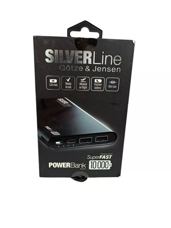 POWERBANK SILVERLINE GOTZE & JENSEN 10 000 MAH