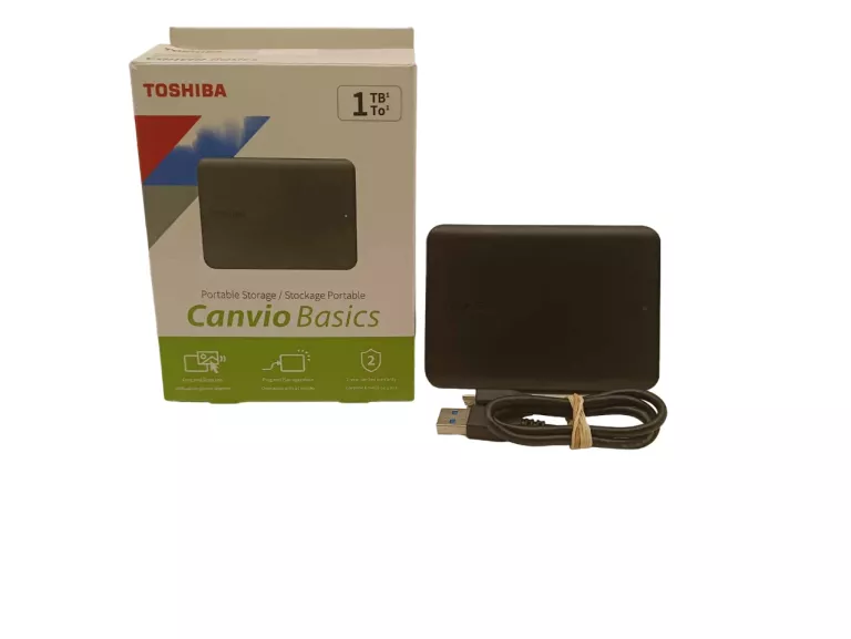 DYSK ZEWNĘTRZNY TOSHIBA CANVIO BASICS 1TB CZARNY GWARANCJA!
