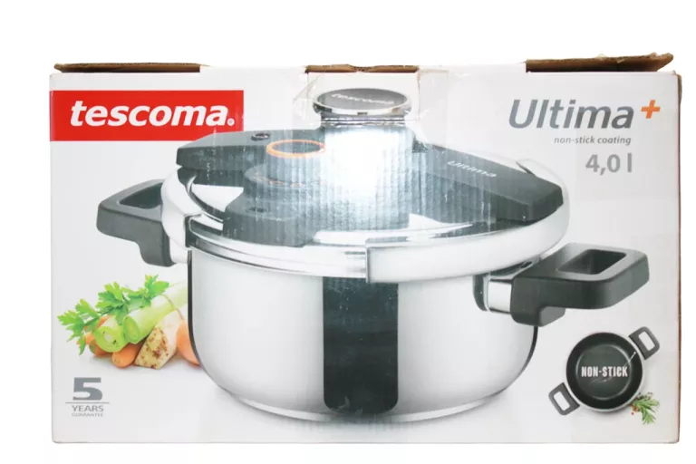 TESCOMA SZYBKOWAR GARNEK CIŚNIENIOWY STALOWY 4 L