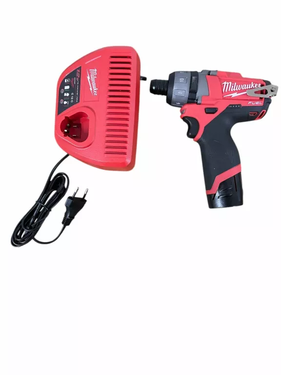 ZAKRĘTARKA UDAROWA MILWAUKEE M12CD-0 + ŁADOWARKA MILWAUKEE C12C + AKU