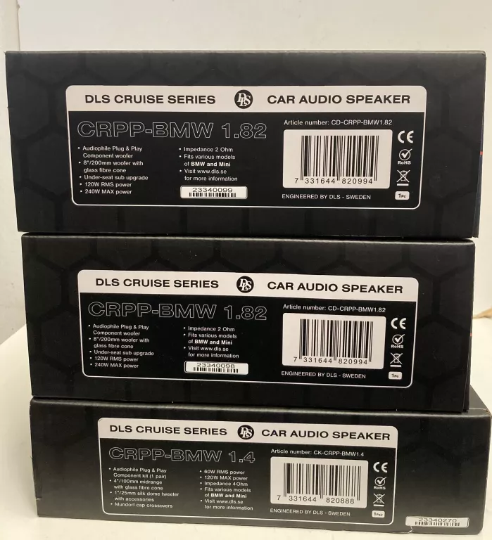 GŁOŚNIKI PLUG N PLAY KIT CRPP BMW + 2X SUBWOOFER BMW CRPP-BMW 1.8 GW IDEAŁ