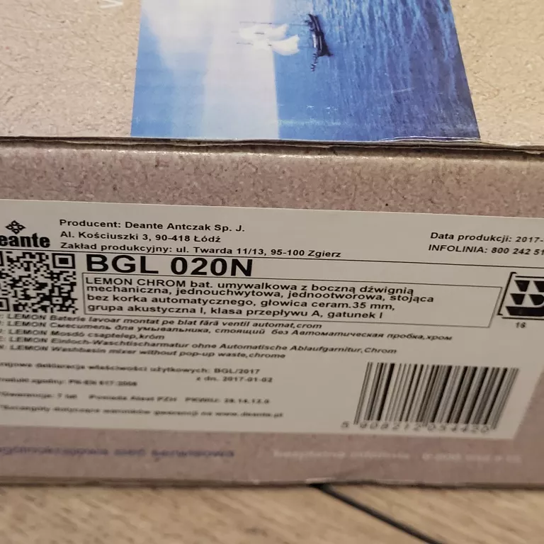 BATERIA UMYWALKOWA LEMON DEANTE BGL 020N