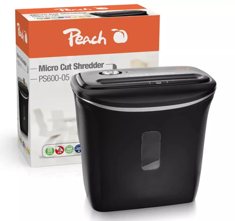 NISZCZARKA PEACH MICRO CUT PS600-05, P-5, 65DB, 5 ARKUSZY, AUTOSTART, 12 L