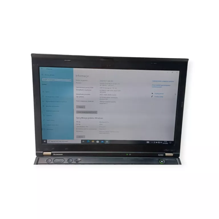 LAPTOP LENOVO THINKPAD X230 I7-3520M 8GB 128GB W10P