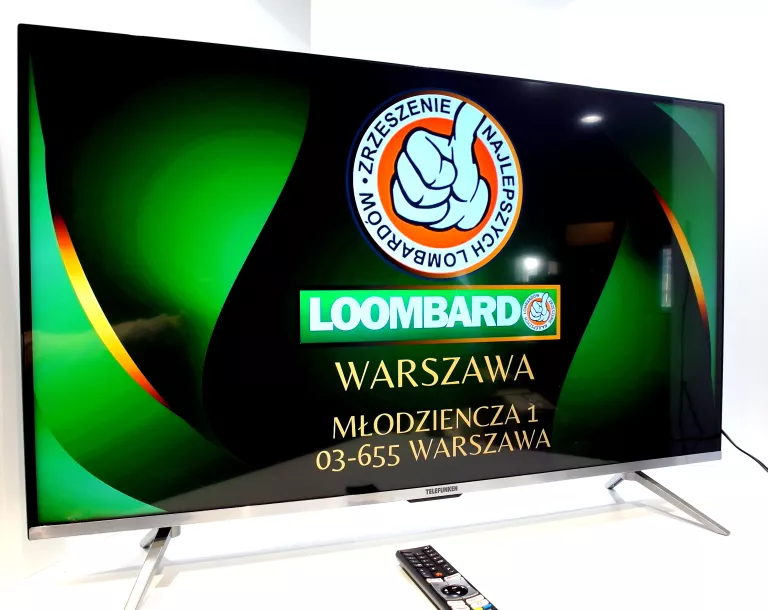 SMART TV 43 TELEFUNKEN DVB-T2/S2 4K HDR BEZRAMKOWY