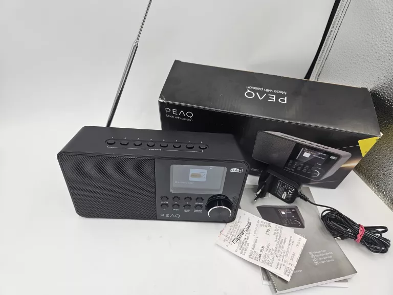 RADIO PEAQ PDR 55 GWARANCJA DAB+ 2.8"