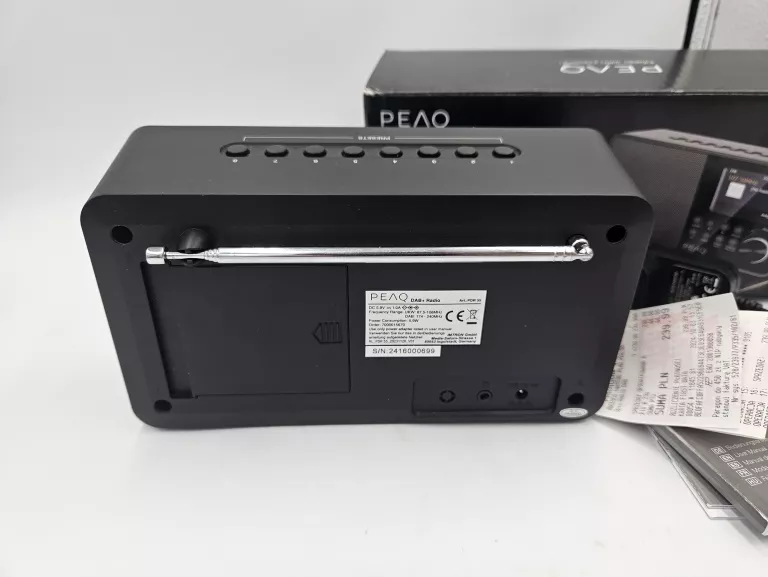 RADIO PEAQ PDR 55 GWARANCJA DAB+ 2.8"