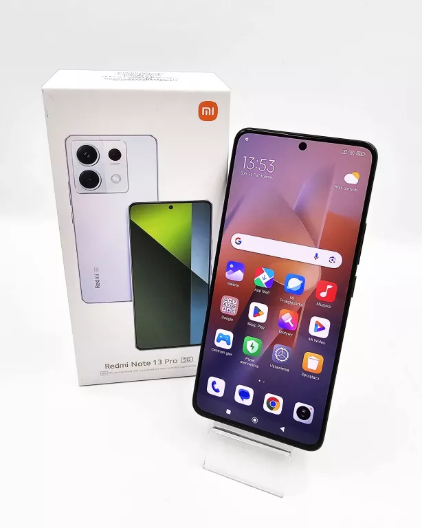 TELEFON XIAOMI REDMI NOTE 13 PRO 5G / 2312DRA50G/ CZARNY / KOMPLET